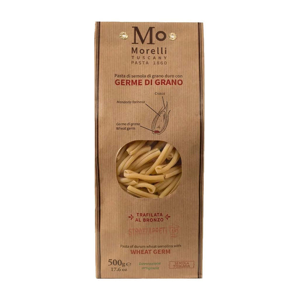 Morelli Strozzapreti Pasta (With Wheat Germ), 17.6 oz (500 g)