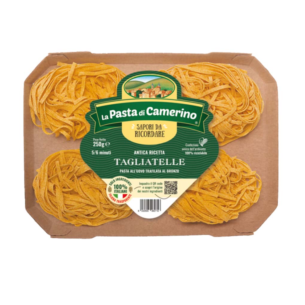 La Pasta di Camerino Tagliatelle Egg Pasta, 100% Italian, 8.8 oz (250