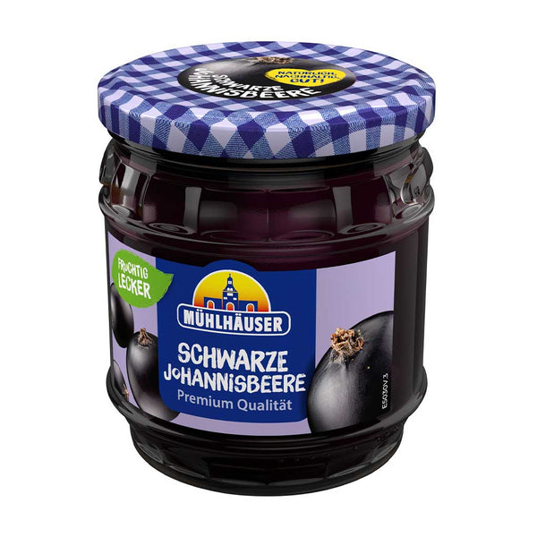 Blackcurrant Jam from Germany by Muhlhauser, 15.8 oz (450 g)