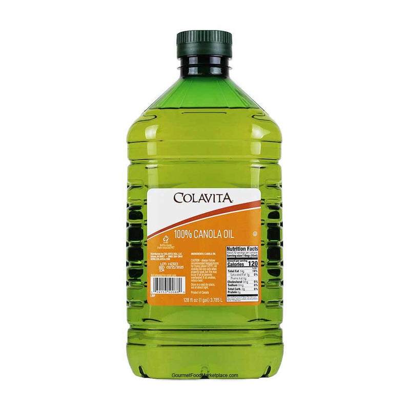 Colavita 100% Canola Oil, 1 gal (3.8 l) x 6