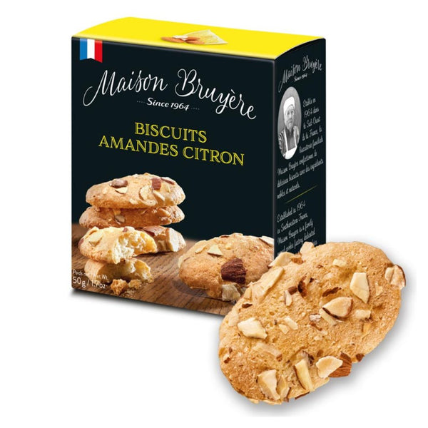 Maison Bruyere French Almond Lemon Cookies, 1.7 oz (50 g)