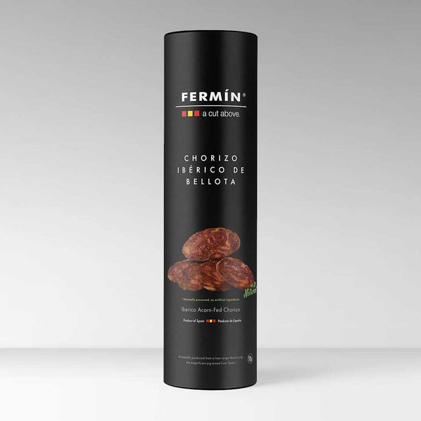 Fermin Iberico Free Range Acorn-Fed Chorizo in Tube, 1 lb (454 g)