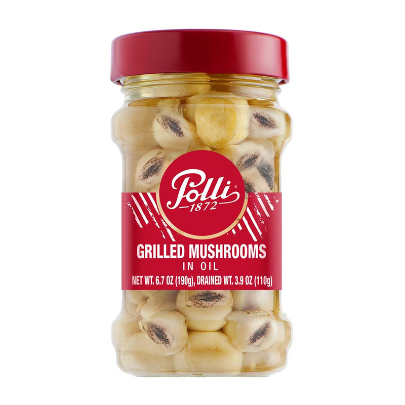 Polli Grilled Mushrooms in Oil, 6.7 oz (190 g)
