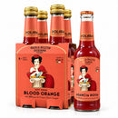 Polara Sicilian Blood Orange Soda, 9.3 fl x 4, 37.2 fl oz (1.1 l)