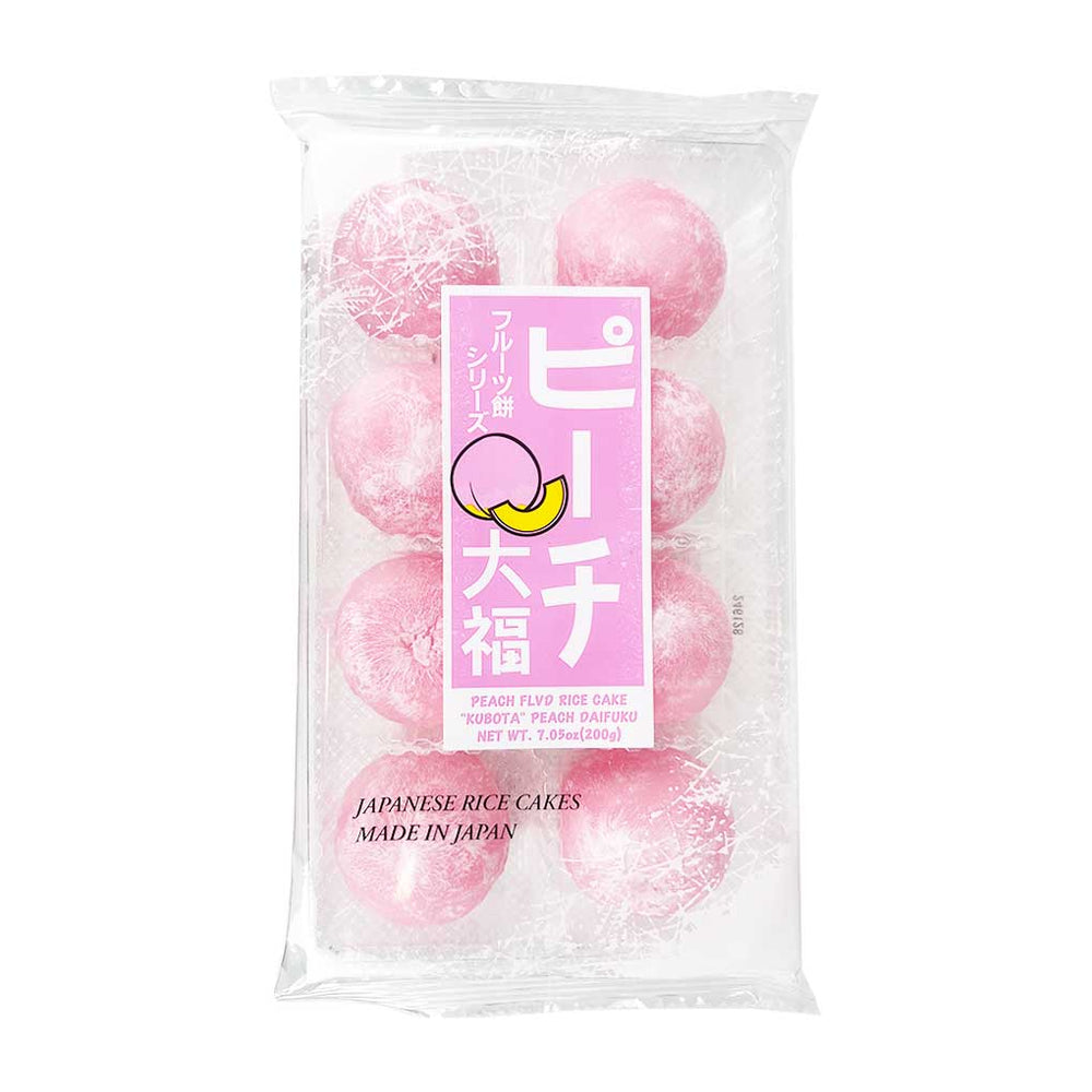 Peach Daifuku Mochi by Kubota, 7.05 oz (200 g)