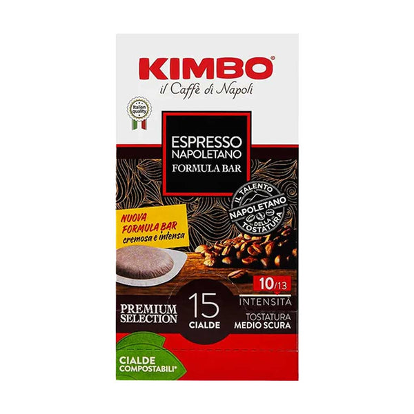 Kimbo Napoli Espresso ESE Compostable Coffee Pods, 15 Pcs, 3.86 oz (109.5 g)