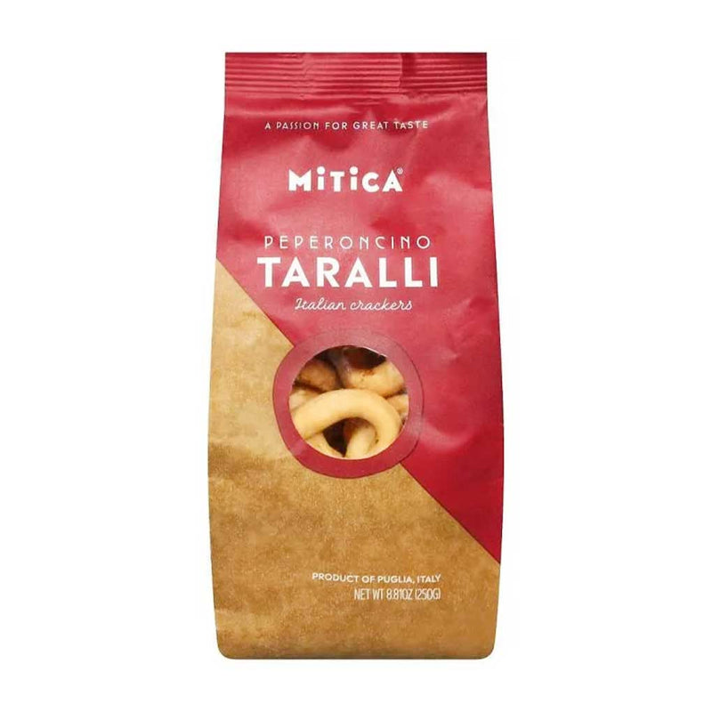 Spicy Peperoncino Taralli by Mitica, 8.8 oz (250 g)