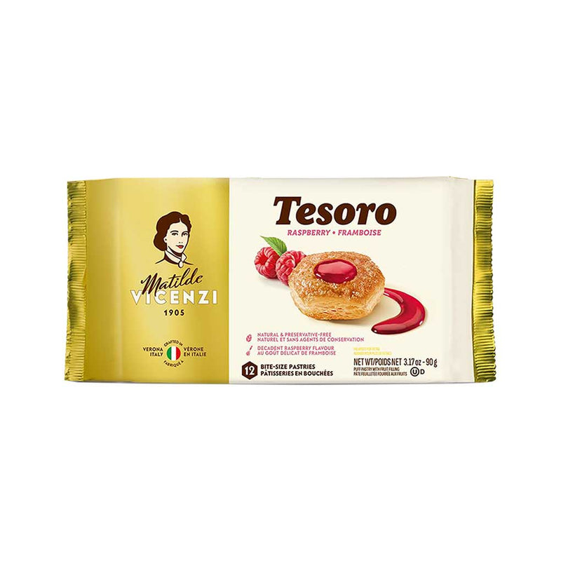 Matilde Vicenzi Tesoro Raspberry Puff Pastry, 3.2 oz (90 g)