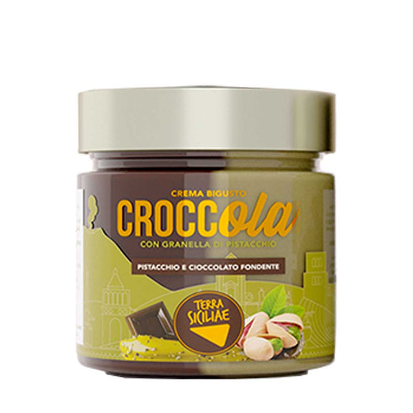 Pistachio and Dark Chocolate "Bigusto" Cream by Terra Siciliae, 6.7 oz (190 g)