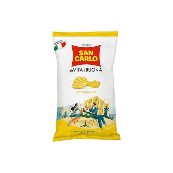 San Carlo Italian Wavy Potato Chips, 1.76 oz (50 g)