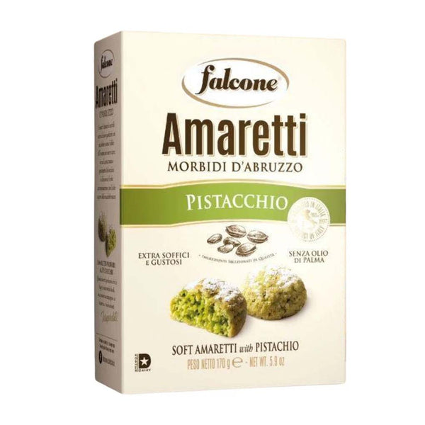 Falcone Soft Amaretti with Pistachio, 5.9 oz (170 g)