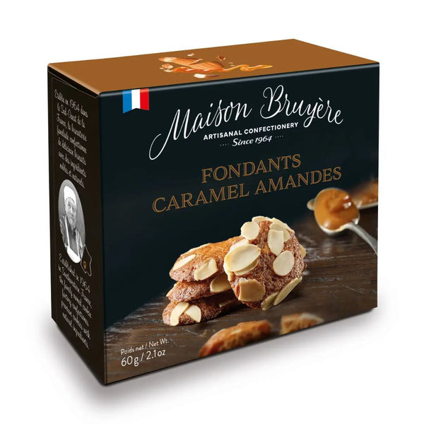 Maison Bruyere Caramel Almond Melts Cookies, 2.1 oz (60 g)