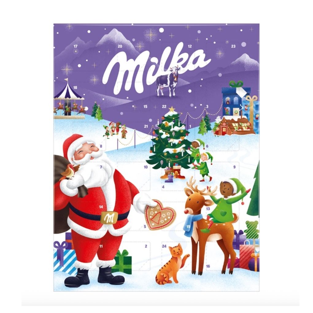 Milka Milk Chocolate Advent Calendar, 3.2 oz (90 g)