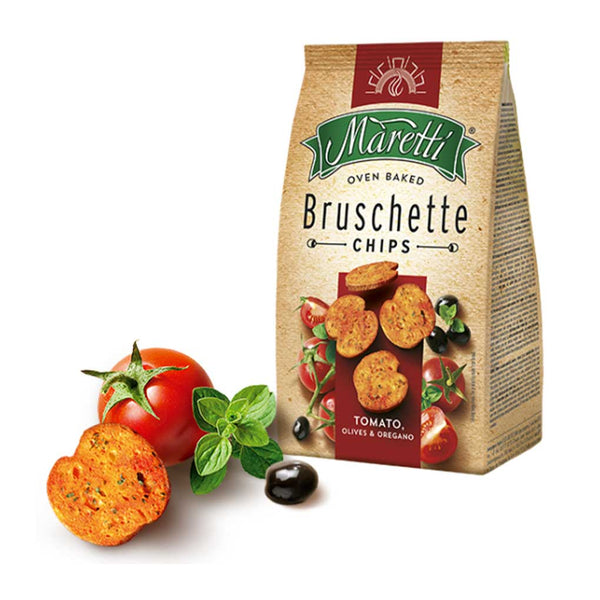 Tomato Olives Oregano Bruschetta Chips by Maretti, 5 oz (142 g)