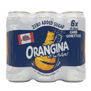 Orangina Orange Carbonated Soft Drink, No Added Sugar 6-Pack, 11.16 fl oz (330 ml)