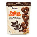 Falcone Felice Mattino Cocoa Heart Cookies, 17.6 oz (500 g)