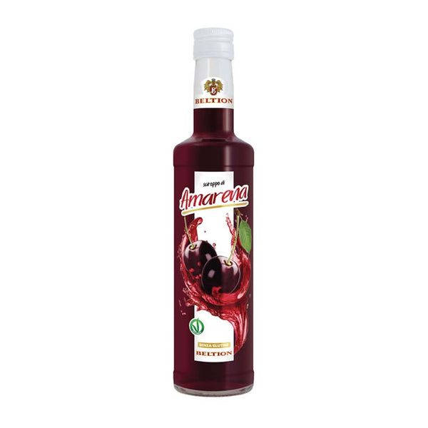 Beltion Italian Amarena Cherry Syrup, 16.9 fl oz (500 ml)