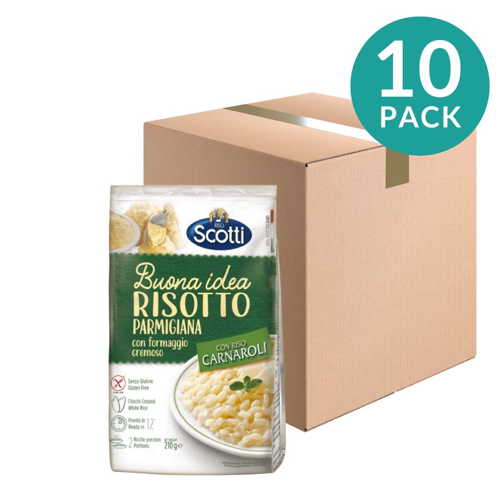 10-Pack Creamy Parmesan Carnaroli Risotto by Riso Scotti, 7.4 oz (210