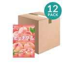 12-Pack Kasugai Japanese Peach Gummy, 3.77 oz (107 g)