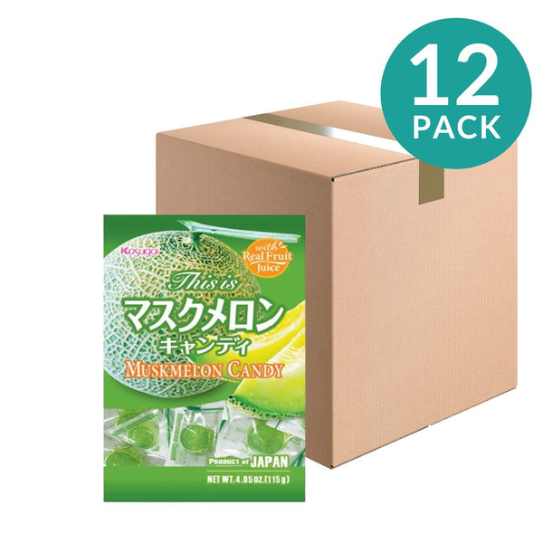12-Pack Kasugai Japanese Cantaloupe Hard Candy, 4.05 oz (115 g)