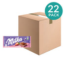 22-Pack Milka Strawberry Yogurt Chocolate, 3.5 oz (100 g)