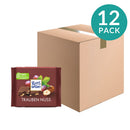 12-Pack Ritter Sport Milk Chocolate with Raisin and Hazelnut, 3.5 oz (100 g)