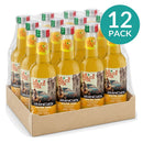 12-pack of La Dolce Vita Italian Aranciata Orange Soda bottles in a shrink-wrapped kraft tray