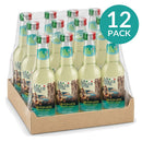 12-pack of La Dolce Vita Italian Limonata Lemon Soda bottles in a shrink-wrapped kraft tray