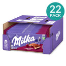 22-pack case of Milka Milk Chocolate with Cherry Cream