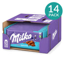 14-pack case of Milka Bubbly Alpine Milk Chocolate