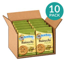 10-pack case of Mulino Bianco Baiocchi Pistachio cookies