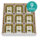 9-pack tray of Barbiero Pitted Castelvetrano Olives, 11.5 oz (325 g)