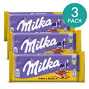 3-Pack Milka Cream & Biscuit Chocolate Bar, 3.53 oz (100 g)