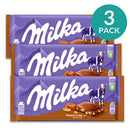 3-Pack Milka Peanut Crispy Caramel Chocolate Bar, 3.17 oz (90 g)