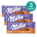 3-Pack Milka Caramel Milk Chocolate, 3.5 oz (100 g)