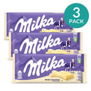 3-Pack Milka White Chocolate Bar, 3.17 oz (90 g)