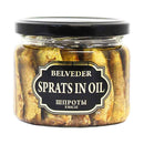 Belveder Riga Smoked Sprats in Oil 8.8 oz (250g)