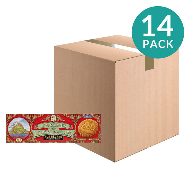 14-Pack La Mere Poulard French Butter Sable Cookies, 4.4 oz (125 g)