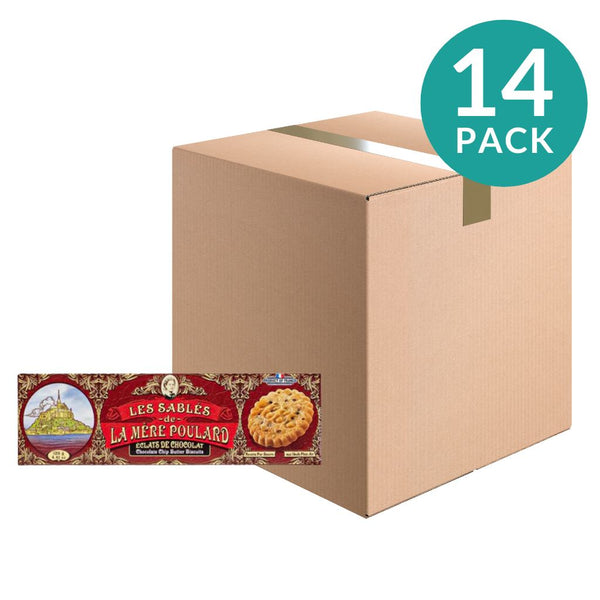 14-Pack La Mere Poulard French Chocolate Chip Sable Cookies, 4.4 oz (125 g)