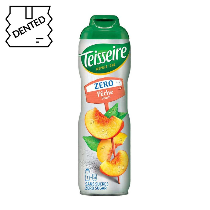 [Minor Dents] Teisseire French Peach Sugar-Free Syrup, 20.3 fl oz (600 ml)