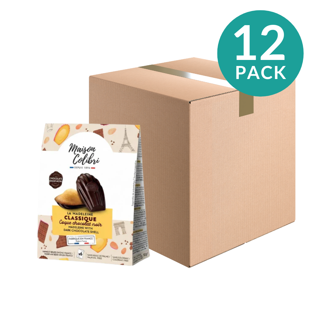 12-Pack Maison Colibri French Madeleines with Dark Chocolate, 5.5 oz ( 12-Pack Maison Colibri French Madeleines with Dark Chocolate, 5.5 oz (