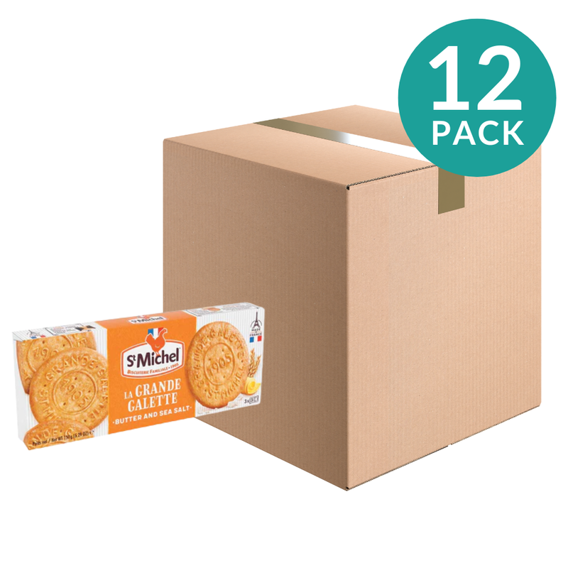 12-Pack St. Michel La Grande Galettes with Guerande Sea Salt, 5.3 oz (150 g)