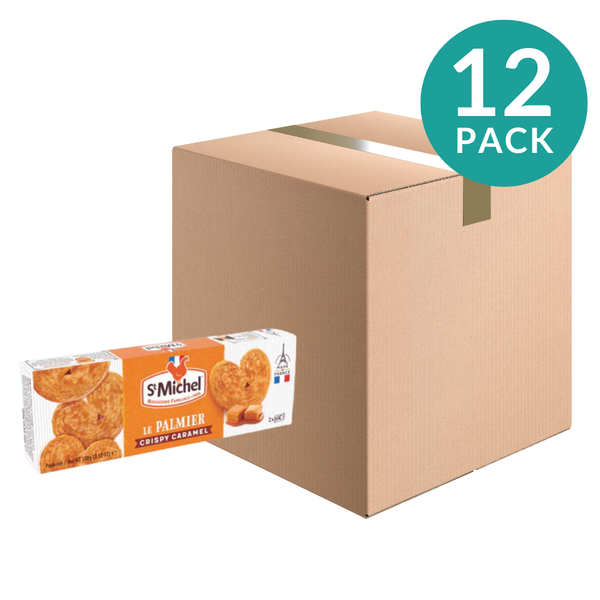 12-Pack St. Michel Palmier Caramel Butter Cookies, 3.5 oz (100 g)