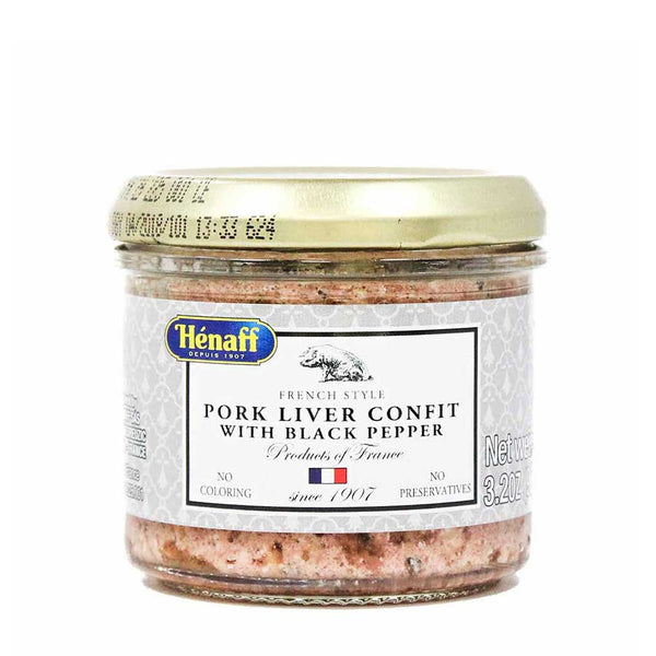 Henaff Pork Liver Confit with Black Pepper 3.2 oz (90 g)