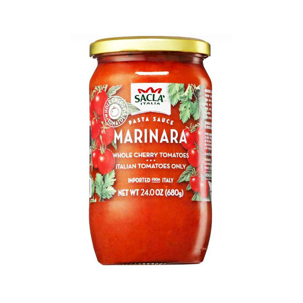 Italian Whole Cherry Tomato Marinara Sauce by Sacla, 1.5 lb (680 g)