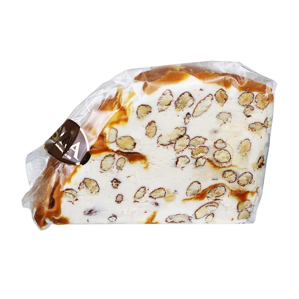 Italian Round Torrone Cake Slice with Caramel & Salted Butter by Sara Dolciaria, 1 Slice, 7.1 oz (200 g)