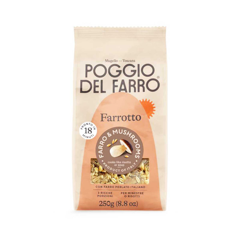 Italian Farro Risotto with Porcini Mushrooms by Poggio del Farro, 8.8 oz (250 g)