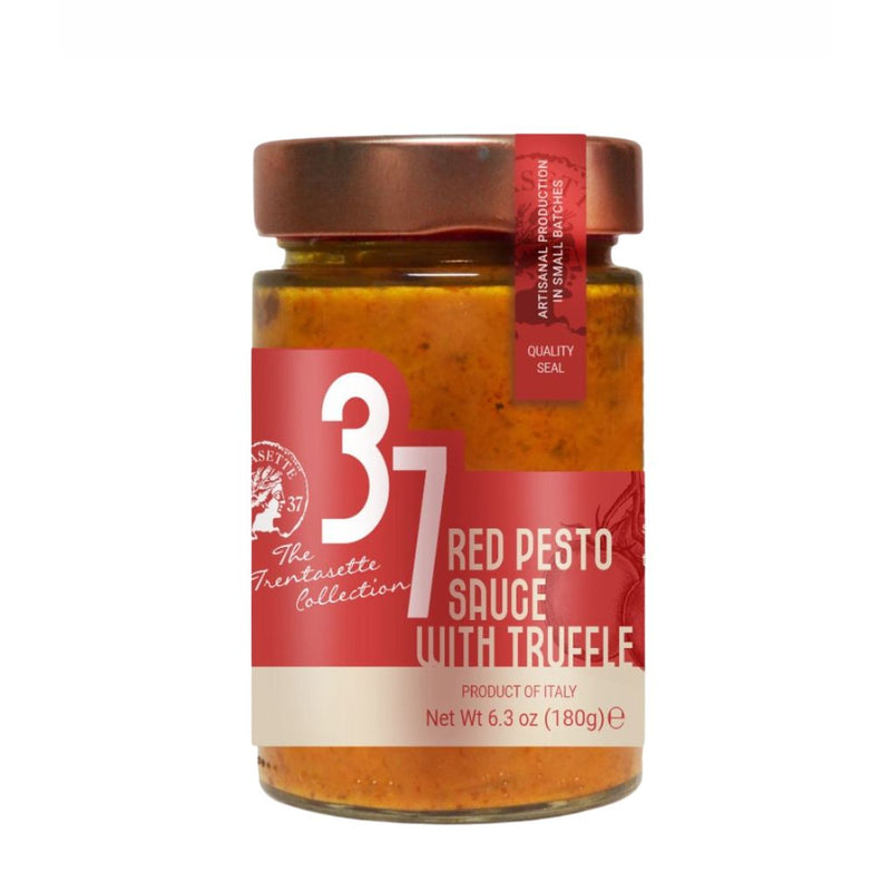 Trentasette Red Pesto Sauce with Truffles, 6.35 oz (180 g)