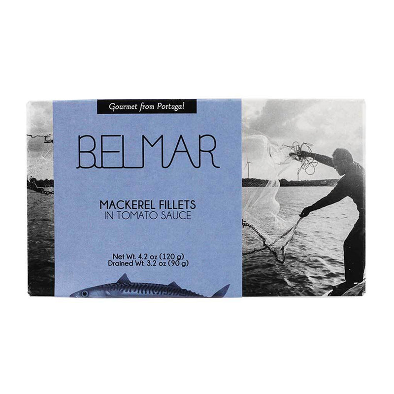 Mackerel Fillets in Tomato Sauce by Belmar, 4.23 oz (120 g)