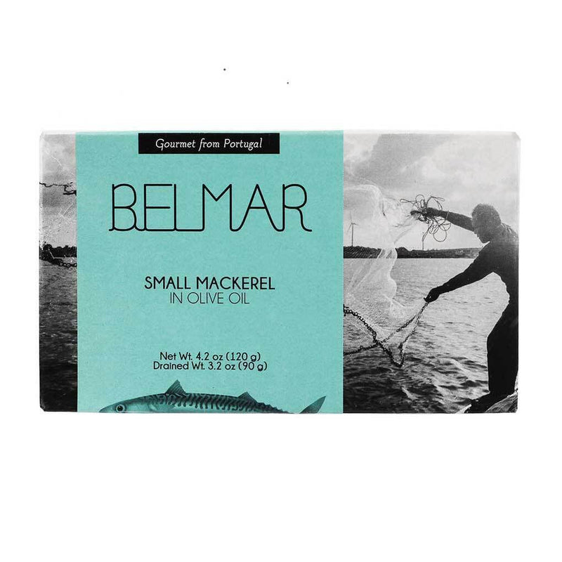 Small Mackerel in Olive Oil by Belmar, 4.23 oz (120 g)